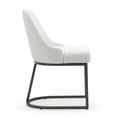 thumbnail image 5 of Glamour Home Ana 19.5" Modern Velvet Arm Dining Chairs with Metal Legs in Blue, 5 of 6