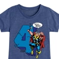 thumbnail image 3 of Marvel Thor - Birthday Four - Toddler and Youth Girls Fitted Short Sleeve Graphic T-Shirt, 3 of 5