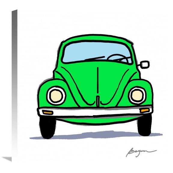 Global Gallery Carlos Beyon,'Green Bug' Stretched Canvas Artwork
