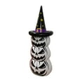 thumbnail image 1 of Calabaza inflable gigante de Halloween con sombrero de bruja para porche o jardín. blanco, 1 of 9