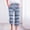 Light Blue, variant on WXLWZYWL Items Free Shipping Summer Linen Capris for Women Striped Casual Summer Wide Leg Pants Drawstring Elastic High Waist Jogger Travel Beach