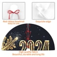 thumbnail image 6 of Kll 36" Christmas Tree Skirt Happy New Year 2024 Xmas Tree Skirts Mat For New Year Xmas Holiday Party Indoor Outdoor Home Decoration, 6 of 9