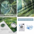thumbnail image 4 of Forest Blackout Curtains for Bedroom/Living Room, Thermal Insulated Kitchen Curtains, Nature Green Tree Spring Scenic Woodland Grommet Darkening Window Treatment Drapes 52"x84"x2, 4 of 8