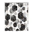 thumbnail image 1 of Cortina de ducha para baño, juegos de cortinas de ducha de tela abstracta para decoración del hogar, 1 of 5