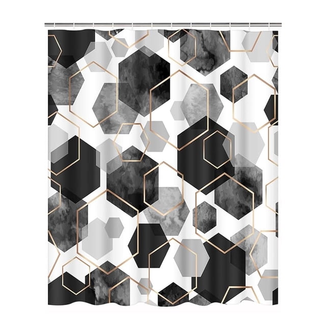 Cortina de ducha para baño, juegos de cortinas de ducha de tela abstracta para decoración del hogar