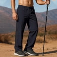 thumbnail image 2 of Men'S Hiking Cargo Pants Water Resistant Quick Dry Lightweight Fishing Camping Travel Outdoor Pants With Side Zipper, 2 of 9