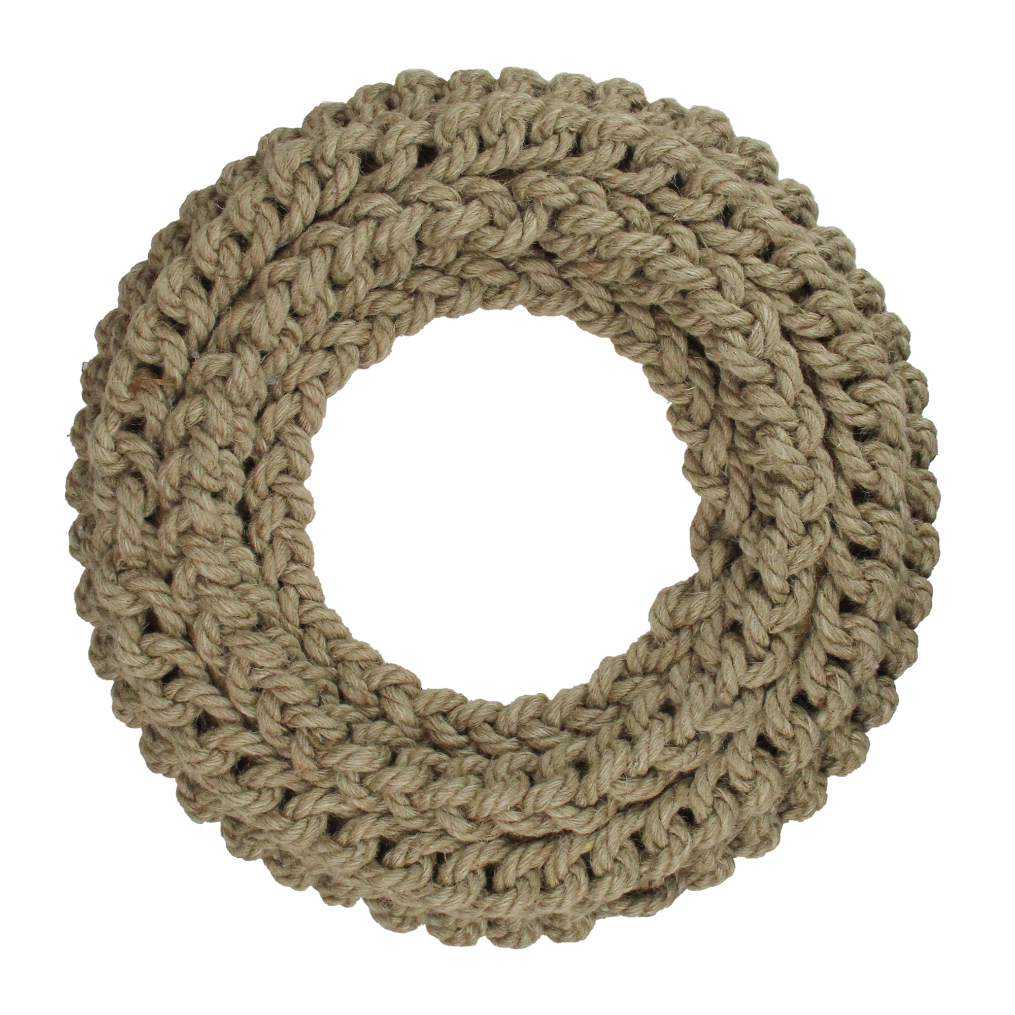 Nautical Jute Rope Artificial Spring Wreath 18Inch, Unlit Walmart