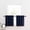 Navy, variant on Small Window Curtain Panels Room Darkening Curtain Tiers for Cafe with Rod Pocket 1 Pair
