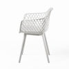 thumbnail image 7 of Tate Outdoor Modern Dining Chair , Set of 4, White, 7 of 7