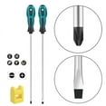 thumbnail image 5 of PENGGONG 2Pcs 12 Inch Long Slotted and Phillips Screwdriver Set Magnetic Screwdriver with Rubber Handle, 5 of 5