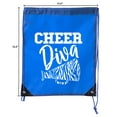 thumbnail image 2 of Cheer Bags, Pom Pom and Cheerleader drawstring Backpacks, Cheerleader Team bags, 2 of 2