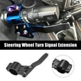 thumbnail image 2 of Black Car Turn Signal Extension Steering Wheel Extension Turn Rod Position Up Kit Rod Extension Aluminum Alloy, 2 of 6
