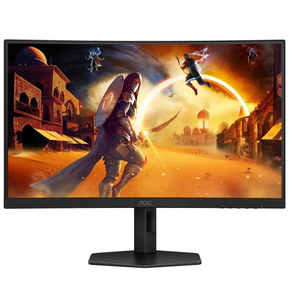 Restored AOC CQ27G4X 27" Gaming Monitor 1500R Curved WQHD 2560x1440 180Hz 0.5ms MPRT Fast VA HDR10 Adaptive Sync