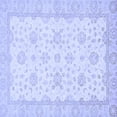 thumbnail image 1 of Ahgly Company Machine Washable Indoor Square Oriental Blue Traditional Area Rugs, 4' Square, 1 of 4