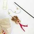 thumbnail image 4 of Pavilion - Reindeer - 18" String Cat Toy With 18" Stick Handle With Ribbons And Bells Kitten Kitty Feline Furry Companion Christmas Holiday Gift Present, 4 of 7