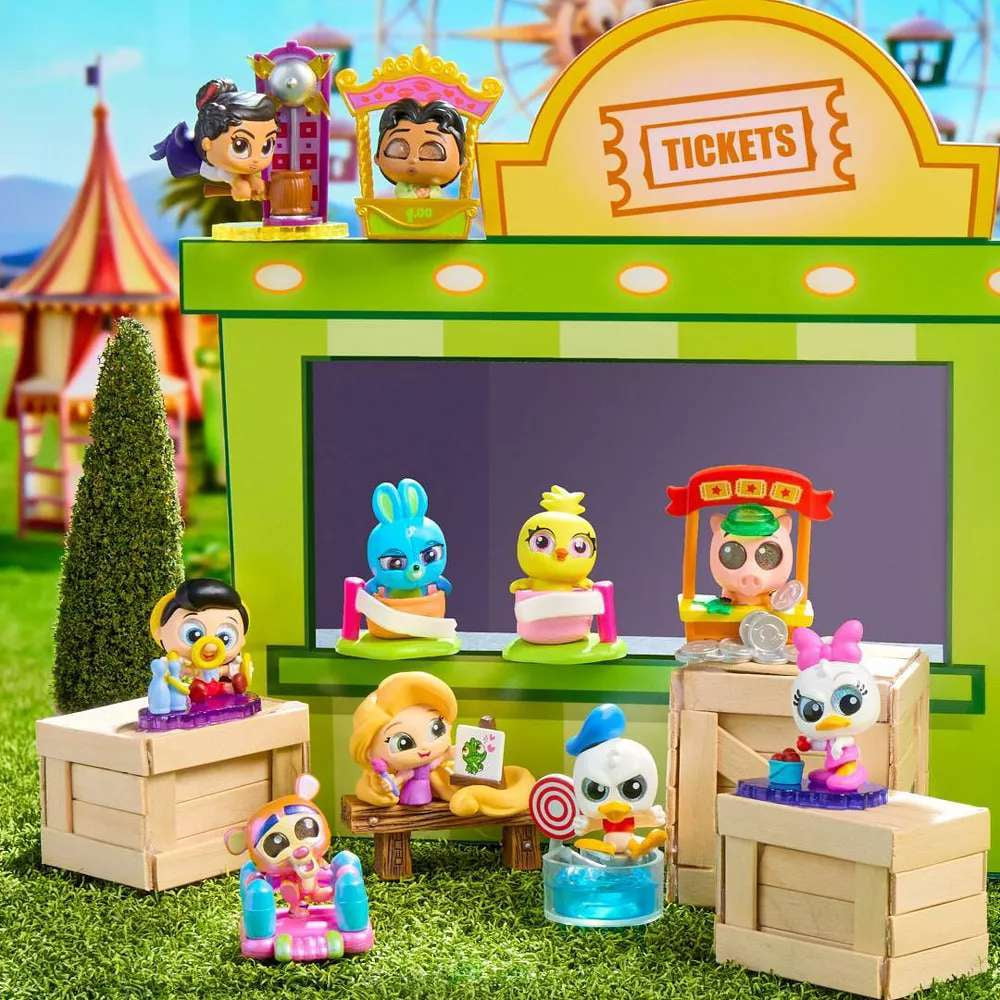 Disney Doorables Ticket to Fun Mini Peek Series 16, Festival-Themed Collectible Figures, 50 to Collect, Kids Toys by Just Play, Ages 5+