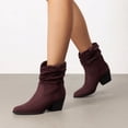 thumbnail image 6 of BURUDANI Women's Slouchy Western Ankle Boots, 6 of 6