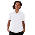 thumbnail image 4 of Russell Collection Ladies/Womens Short Sleeve Poly-Cotton Easy Care Poplin Shirt, 4 of 4