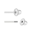 thumbnail image 4 of 925 Sterling Silver Pink Enamel Leaping Dolphins Screw Back Earrings for Girls, 4 of 6