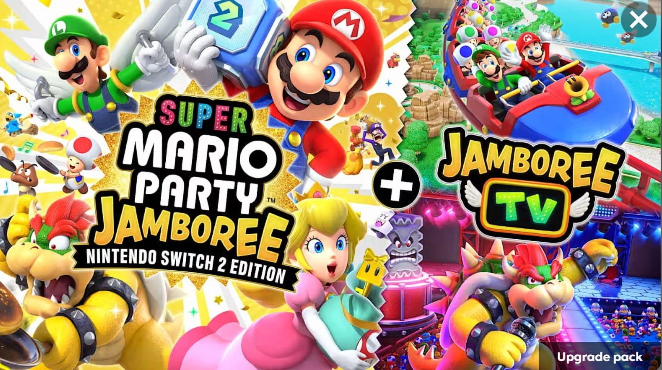 Nintendo Switch 2 Console, 256GB, 7.9 Inch 1080p HDR Screen, Joy-Con 2 Controllers, 4K TV Output + Samsung Memory Card 256GB + Super Mario Party Jamboree -  Switch 2 Edition and Jamboree TV + More