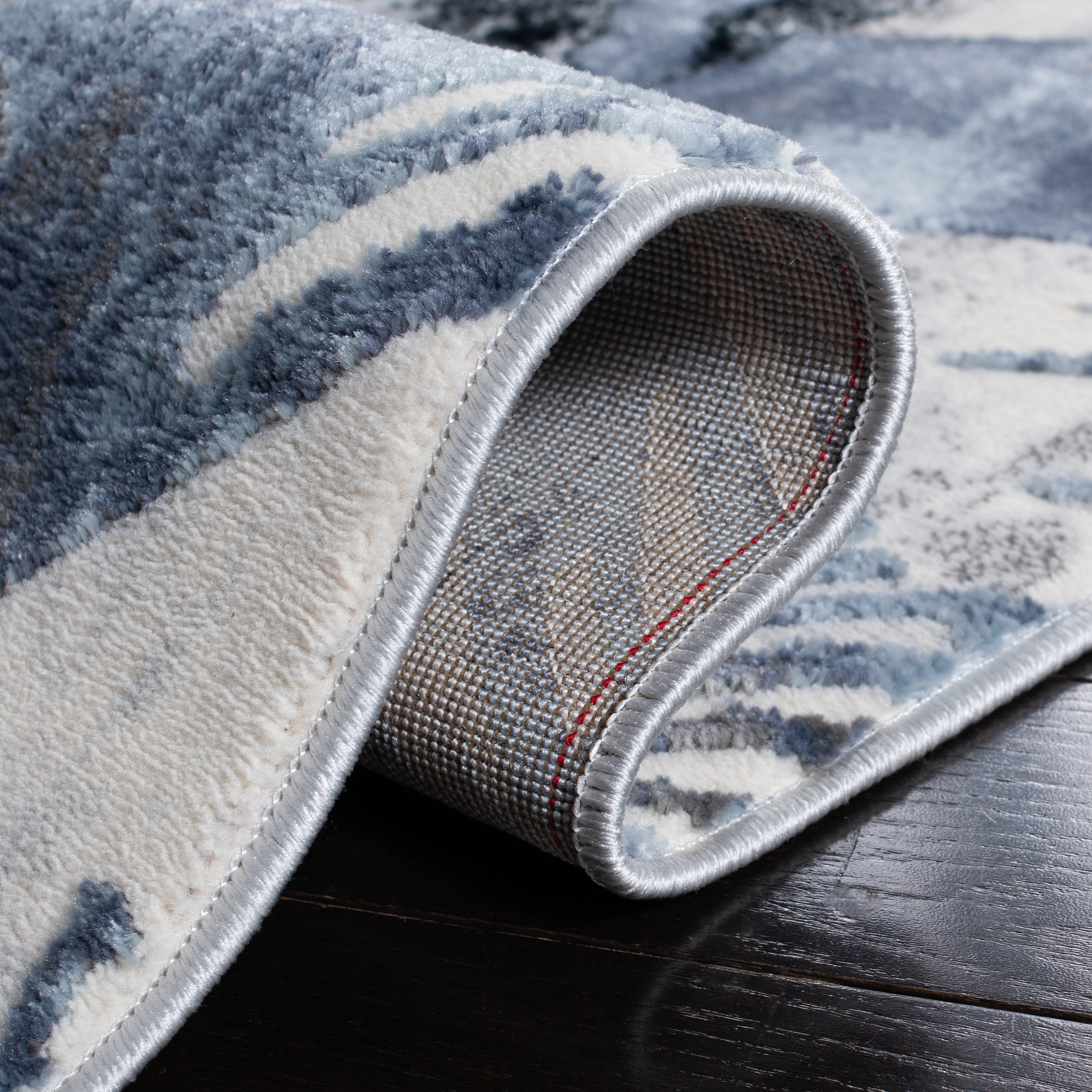 Safavieh Lagoon Rowena Abstract Runner Rug, Ivory/Blue, 2'2" x 9'