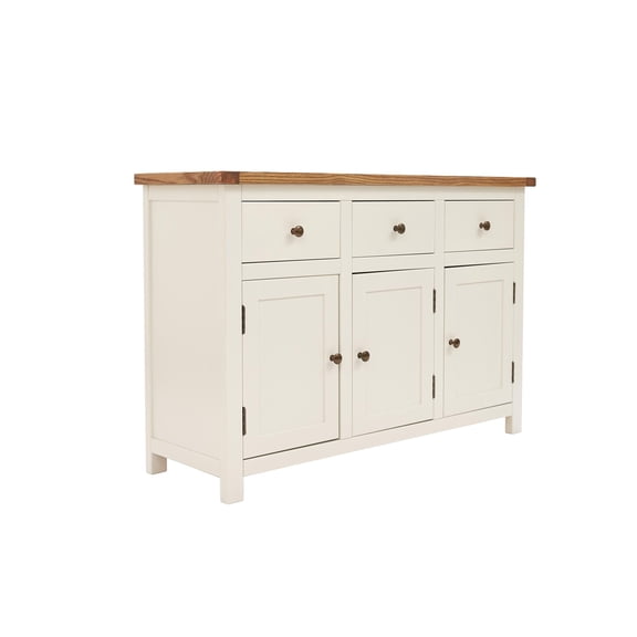 Greener Valley Solid Wood Long Sideboard, Traditional Style, 47" x 16" x 32"