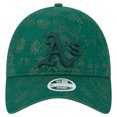 thumbnail image 2 of Women's New Era Green Athletics Tonal Floral 9TWENTY Adjustable Hat, 2 of 6