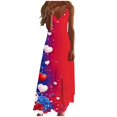 thumbnail image 1 of Vestidos de Verano con Cuello en V para las Mujeres 2025 Imprimir Vestido de Cuello Redondo sin Mangas Vestidos Largos Casuales, Ligeros Y de Moda, 1 of 7