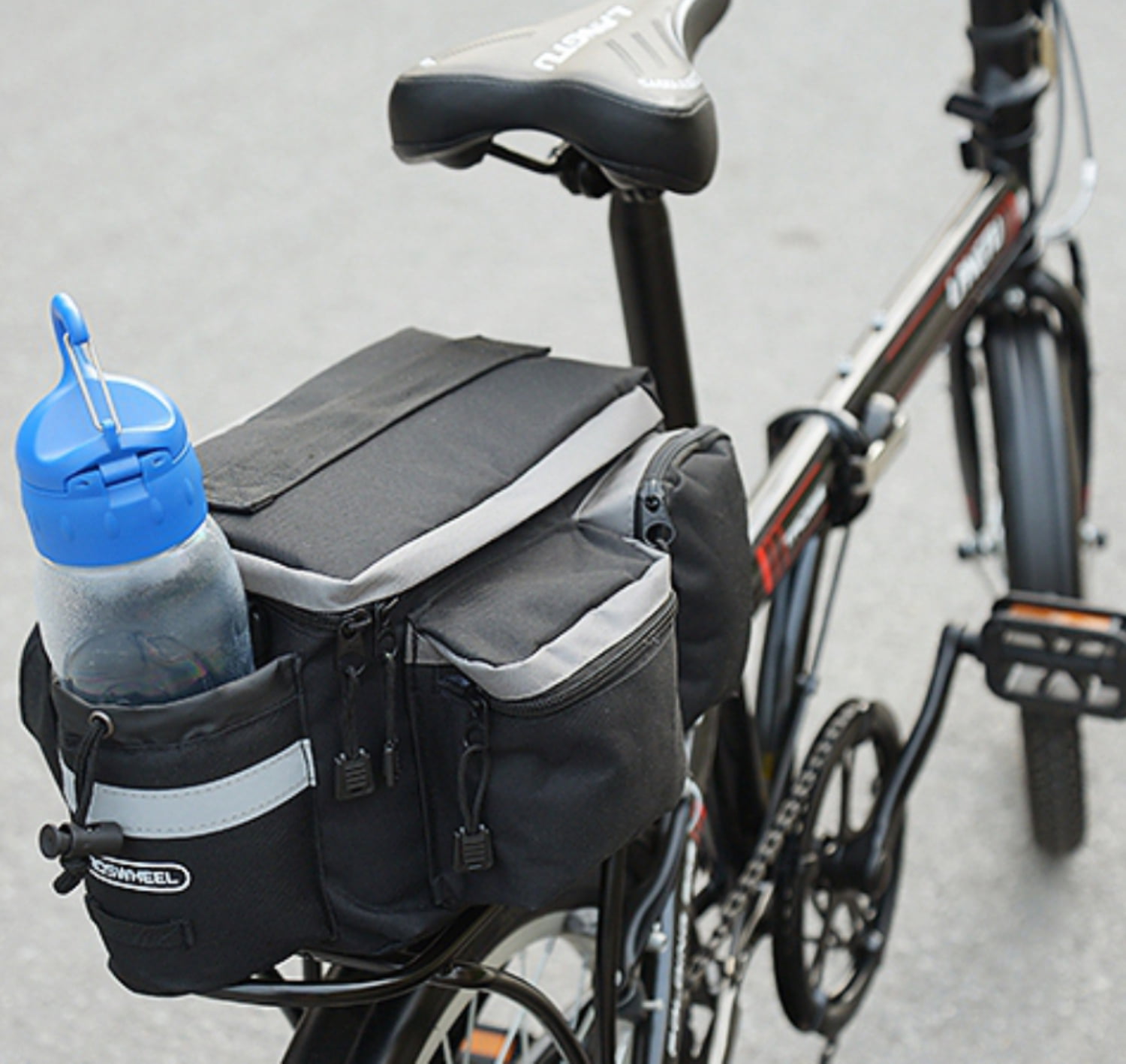 Black or Blue Saddle Bag VeloChampion Easy to Clean Slick Bike Seat Pack 