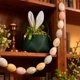 thumbnail image 5 of Bolso con orejas de conejo de Pascua | Minibolso de piel sintética con cierre de cinta | Decoración infantil para fiestas de Pascua y bolsa de regalo para huevos y golosinas | Amarillo, blanco,, 5 of 6