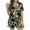 H1-Dark Green551, variant on Puliio Womens Halloween Pajamas Set Candy Cute Bone Print Short Sleeve Sleepwear Button Down Loungewear 2 Piece Pjs Shorts Set