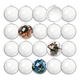 thumbnail image 1 of 30 Esferas De Plástico Transparente De 8 Cm Para Decoración Xtellar transparente, 1 of 4