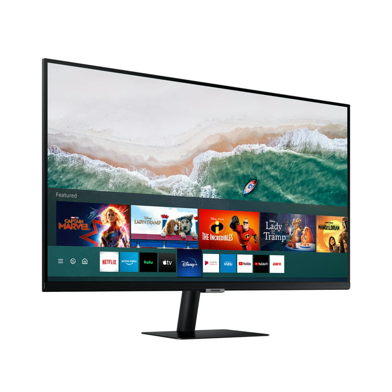 SAMSUNG M5 Series 27-Inch FHD 1080p Smart Monitor & Streaming TV  (Tuner-Free), Netflix, HBO, Prime Video, & More, Apple Airplay, Bluetooth,  Built-in