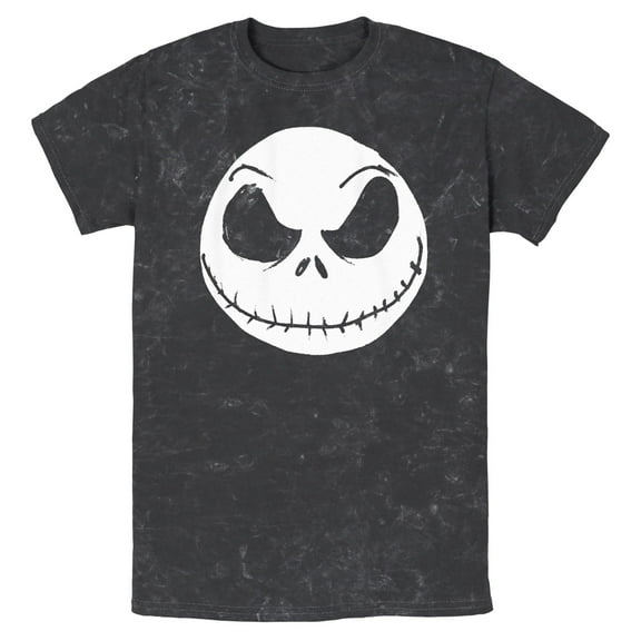 Mens The Nightmare Before Christmas Halloween Jack Skellington Big Face T Shirt