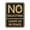 Black Gold, variant on Portrait Round No Soliciting Leave Us In Peace Sign (Red) - Medium