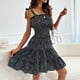 thumbnail image 2 of Vestido de verano para mujer, vestido de cóctel de lunares a la moda, elegante, informal, para vacaciones en la playa FLhrweasw Nuevo, 2 of 7