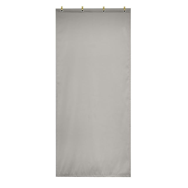 Thermal Insulated Curtain for Interior Doors and Windows - Windproof Quilted Curtain for Cold Weather Energy Saving Noise Reduction Easy Care and Durable Polyester Blend