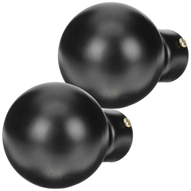 Decorative Curtain Rod Finials Classic Cage Design Iron End Caps For Curtain Rods Living Room Bedroom Windows Decoration 2Pcs