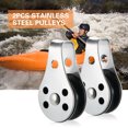 thumbnail image 1 of 100 Piece Stainless Steel Pulley Block for Kayak Canoe Anchor Cart Kit, 1 of 8