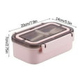 thumbnail image 6 of Moocorvic Microwave Lunch Box Japanese Wood Bento Box 2 Layer Container Storage New, 6 of 6