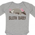 thumbnail image 4 of Inktastic Sloth Baby Boys or Girls Long Sleeve Baby Bodysuit, 4 of 5