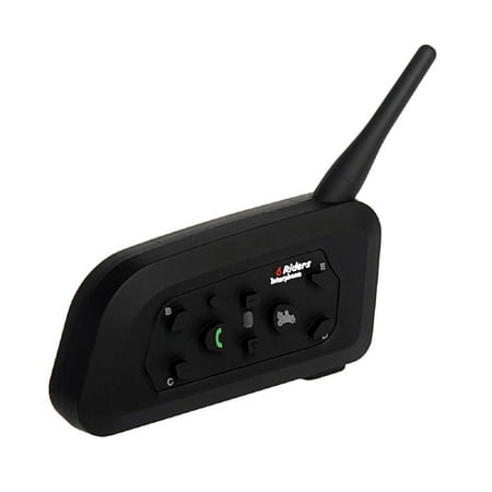 Motorcycle wireless Headset / Intercom 1200M Hands-free Interphone Helmet Headset for Six Motorcycle Riders