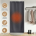 thumbnail image 3 of DONGPAI Thermal Insulated Door Curtain, Winter Thicken Cotton Windproof Soundproof Temporary Door Single Insulation Door Cover for Winter to Keep Warm, 3 of 8