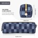 thumbnail image 3 of Easygdp Blue Gingham Buffalo Check para Estuche de Lápices de Cuero, Estuche de Papelería de Cuero, Estuche de Gran Capacidad con Cremallera, 3 of 7