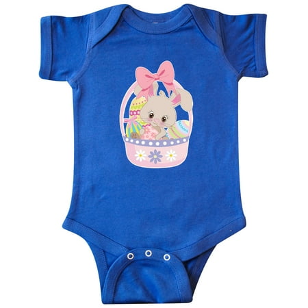 

Inktastic Easter Bunny in Easter Basket with Eggs Gift Baby Girl Bodysuit