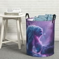 thumbnail image 7 of KLL Mystical White gorilla Jungle Waterproof Foldable Laundry Hamper Bucket with Handles for Storage Bin,Kids Room,Home Organizer (Small ), 7 of 7