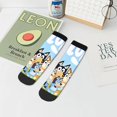thumbnail image 6 of Saiise Bluey Funny Socks Men Women Adults Novelty Graphic Crew Tube Socks Crazy Design Casual Dress Socks for Sports,Running,Travel, 6 of 7