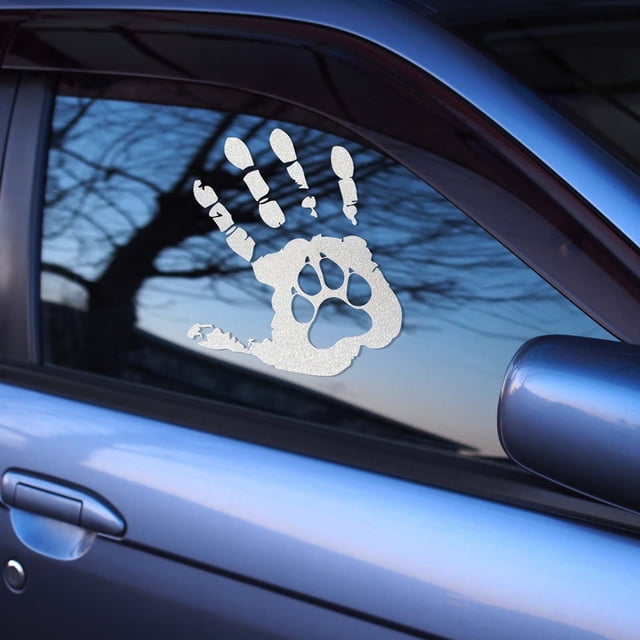 Xihbxyly Pegatina Divertida de Suela de Perro, Adhesivo Superfuerte, Laminado Mate Resistente a Arañazos, para Uso En Interiores y Exteriores, Decoración para Coche y Portátil, Diseño Impermeable, Ta