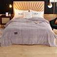 thumbnail image 2 of 47x79 Inch Cool Blanket for Dogs Cooling Blanket Flannel Fleece Blanket Patchwork Quilt Extra Soft Fluffy Throw Blankets Lightweight Decorative Throw Perfect for Couch, Bed, Sofa, Chair, 2 of 4