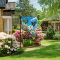 thumbnail image 4 of MIZHONA 28" x 40" Burlap Spring Garden Flag,Double-Sided Watercolor Floral Summer Outdoor Decoration, 4 of 5
